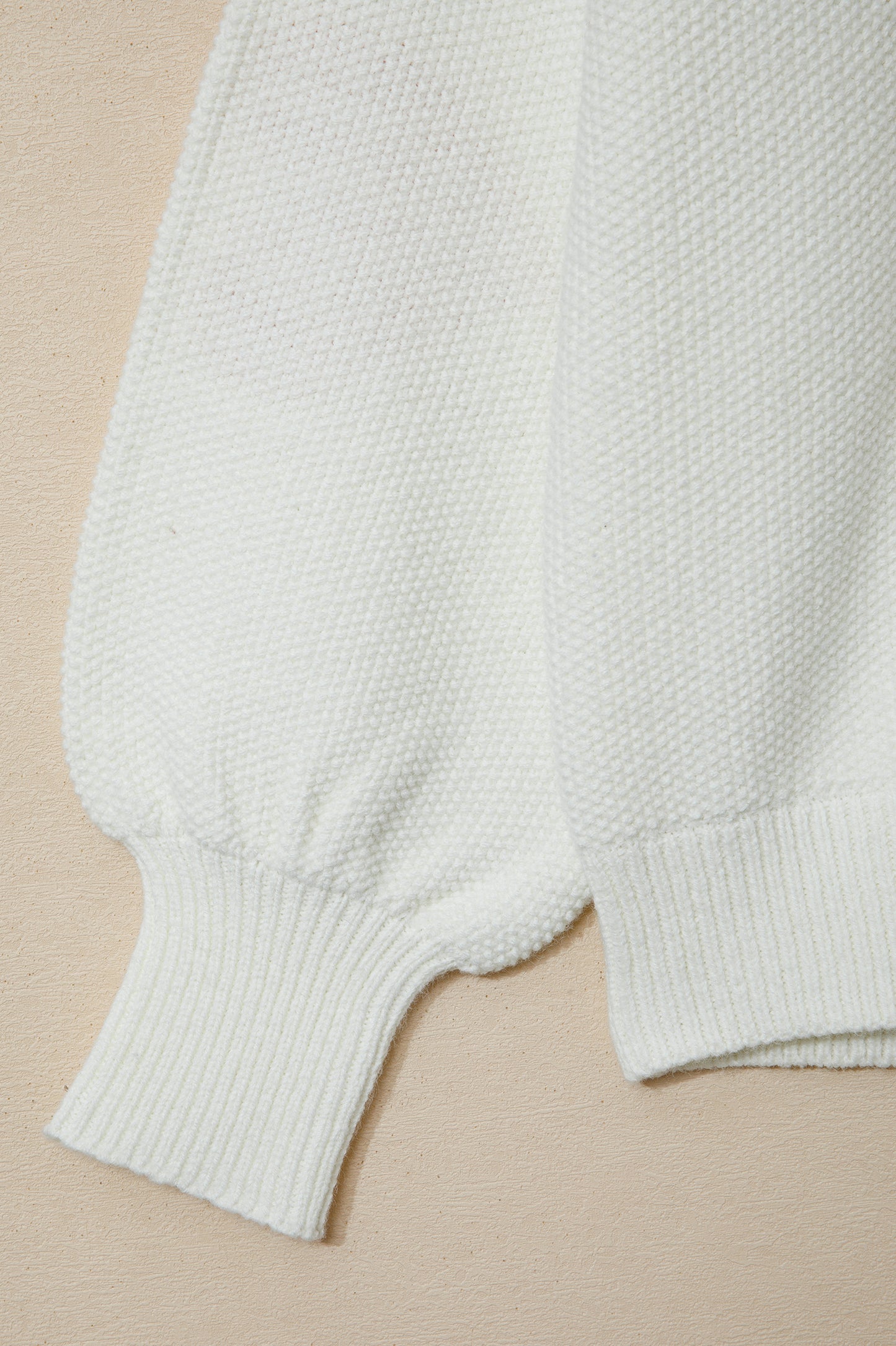 White Chenille Graphic Drop Shoulder Holiday Sweater