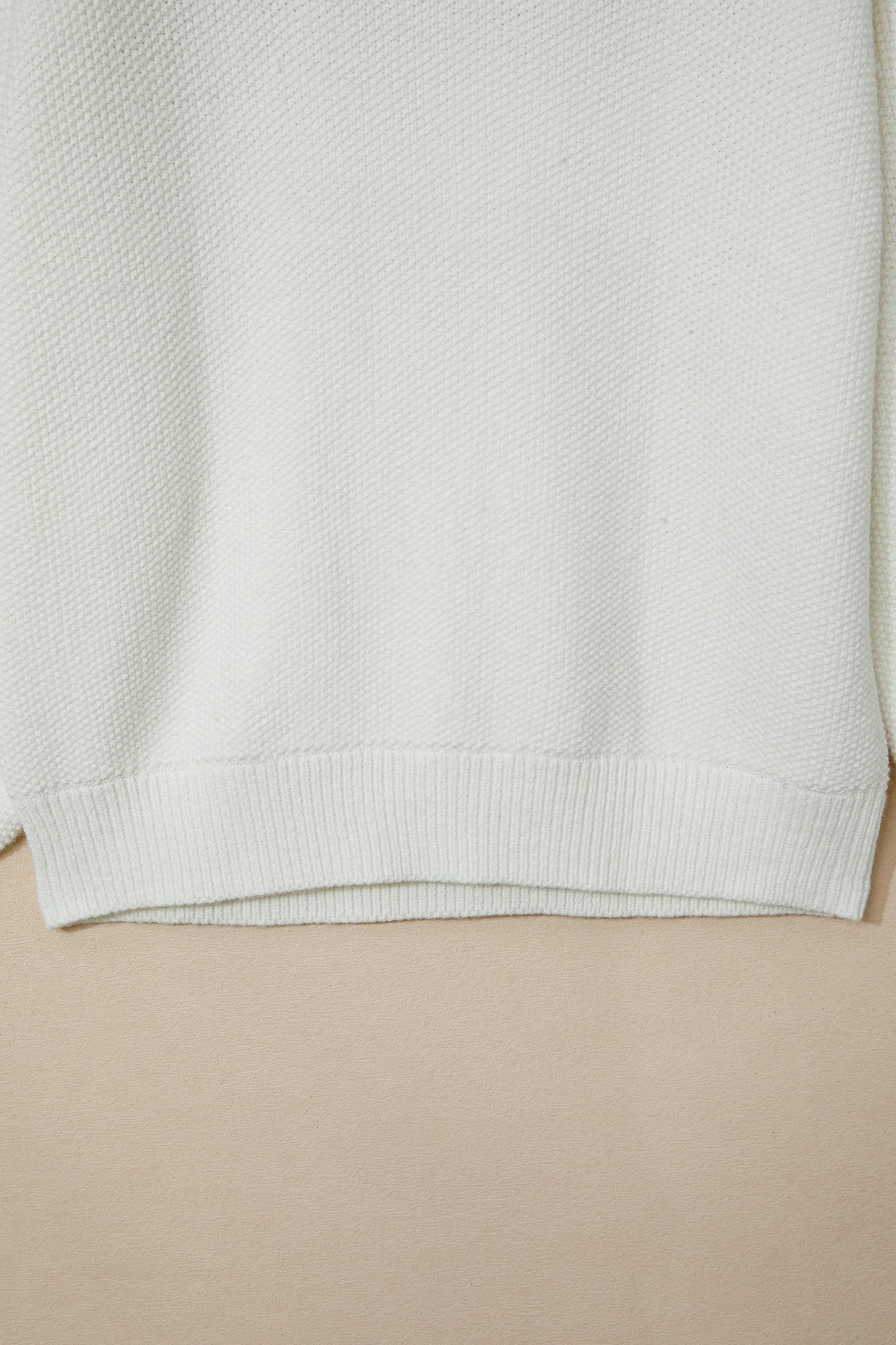 White Chenille Graphic Drop Shoulder Holiday Sweater