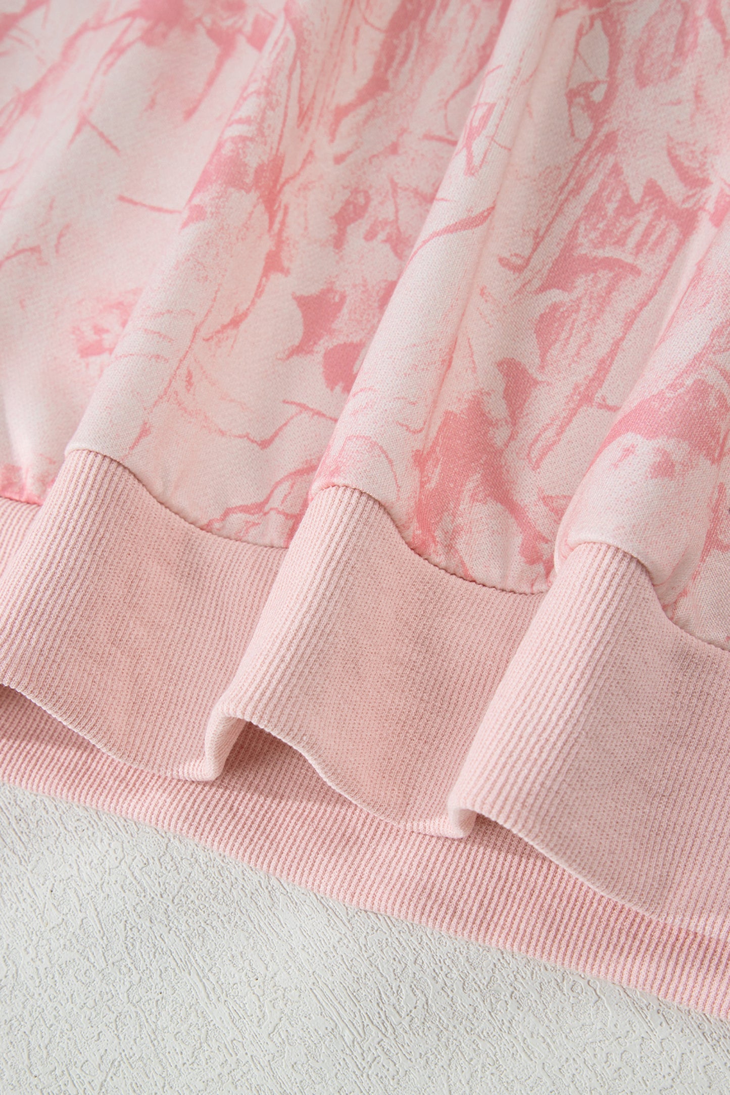 Pink Camo Mock Neck Baggy Sweatshirt