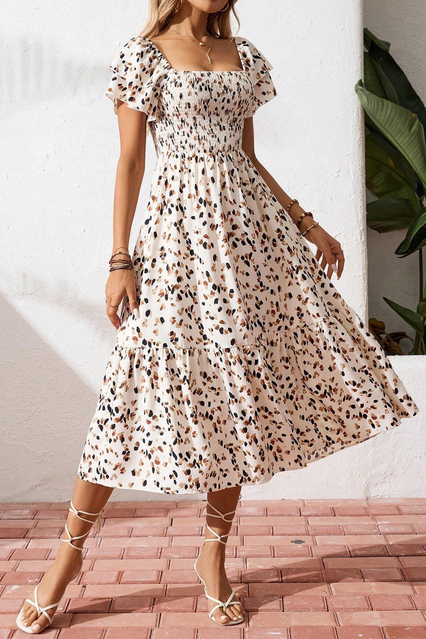 Maya Smocked Midi