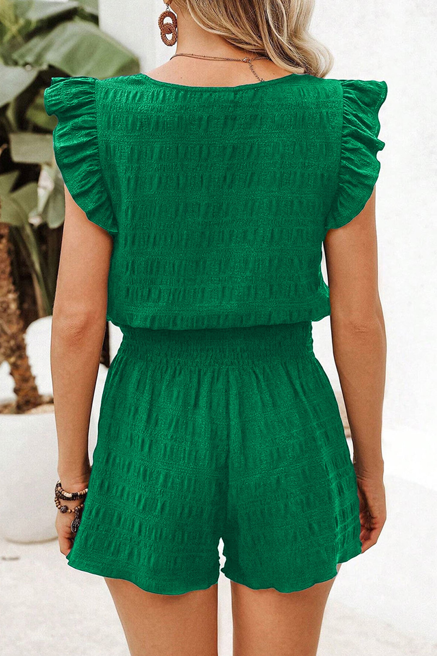 Evergreen Smocked Set