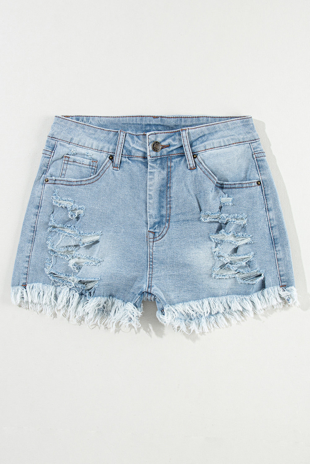 The Tybee Island Distressed Denim Shorts