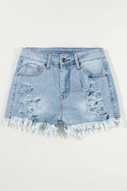 The Tybee Island Distressed Denim Shorts