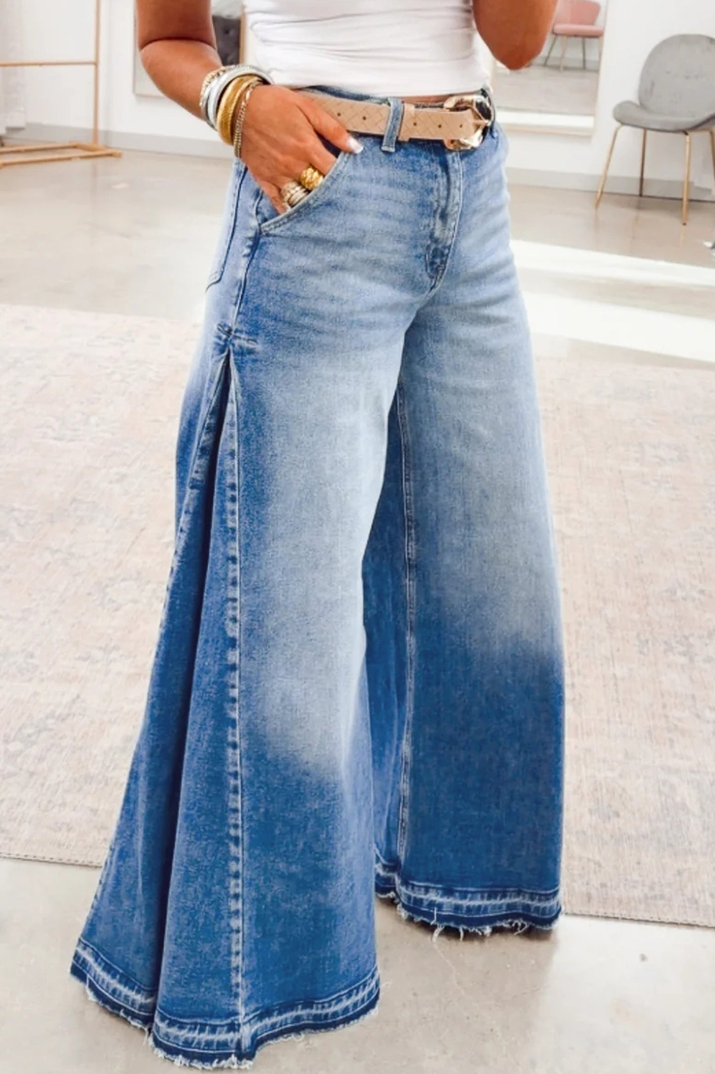 Indigo Drift Flare Jeans