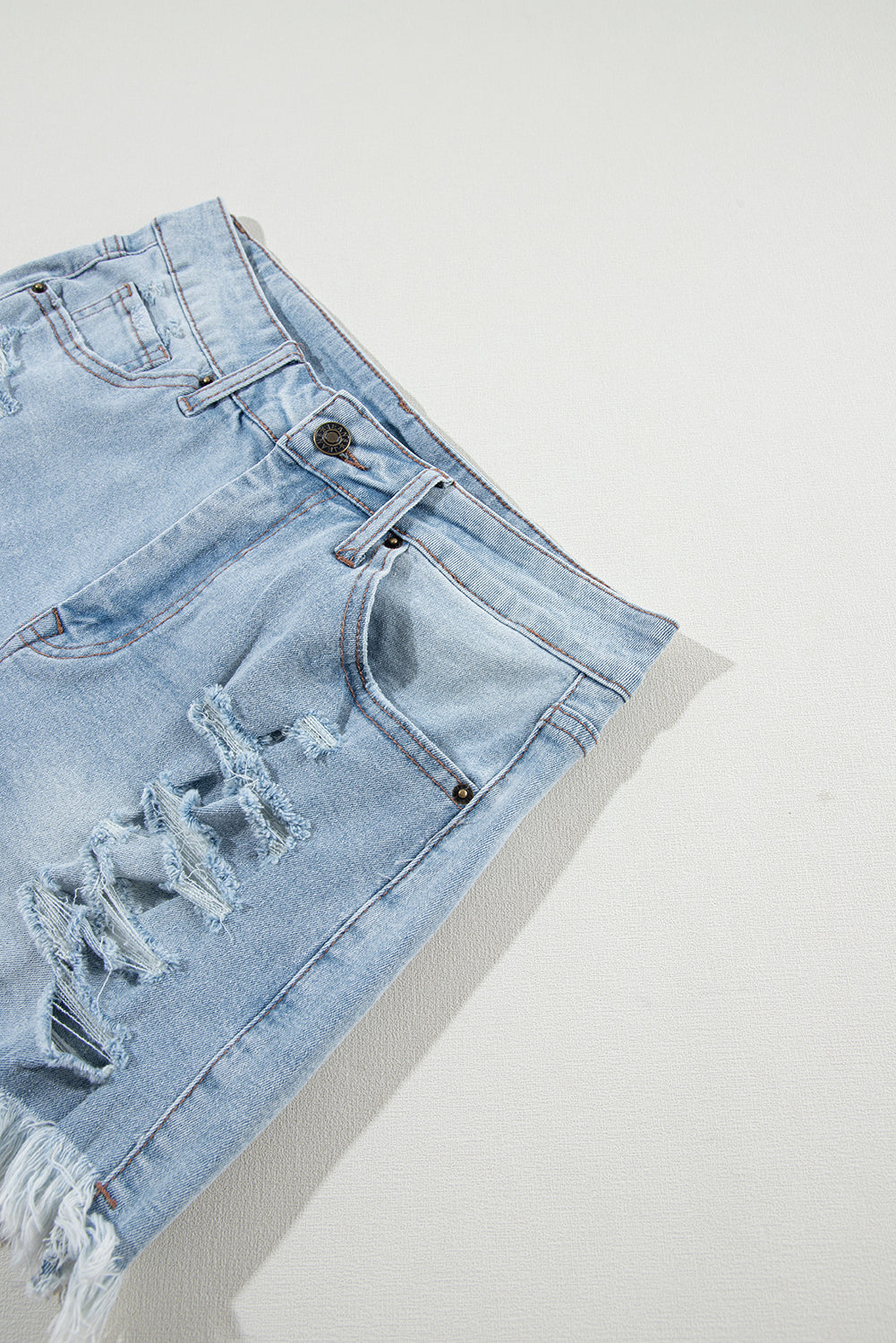 The Tybee Island Distressed Denim Shorts