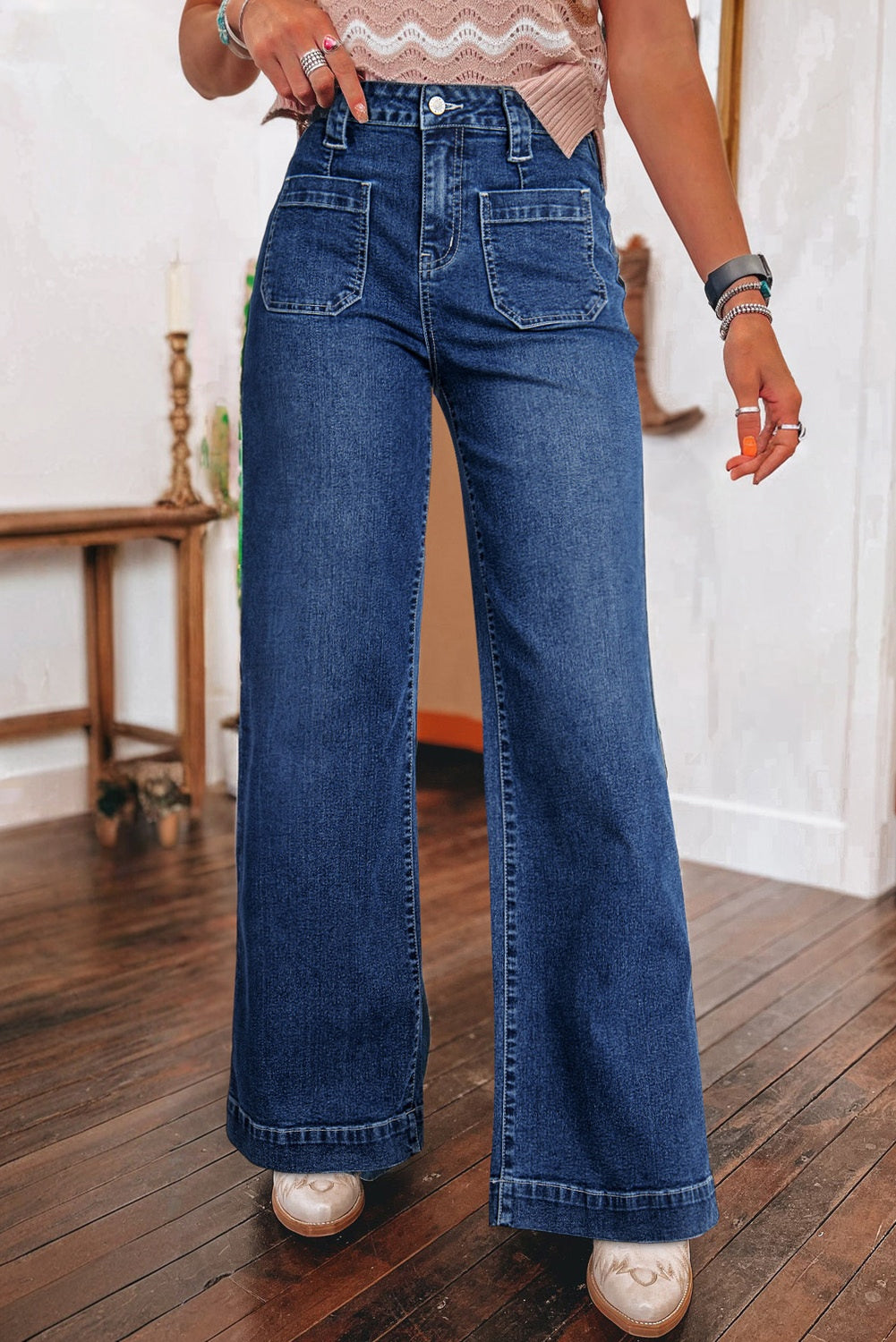 The Charleston Coastal Wide-Leg Jeans