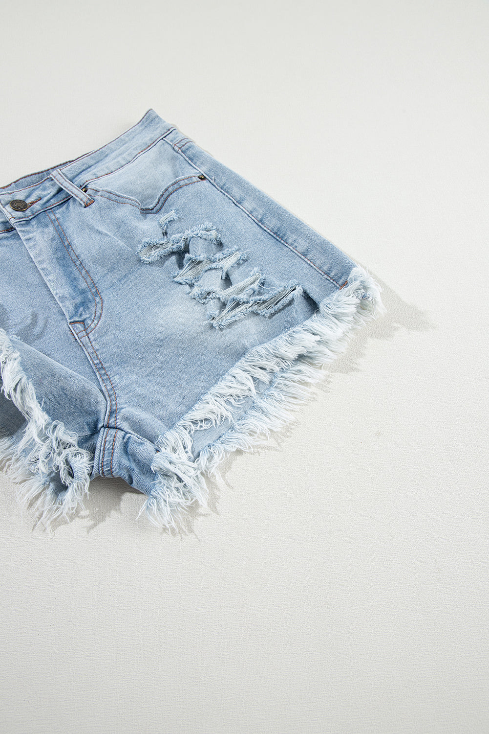 The Tybee Island Distressed Denim Shorts