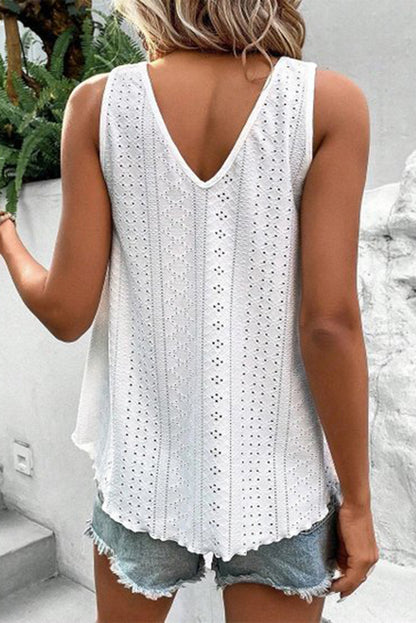 The Savannah Seashell Lace-Spliced Tank