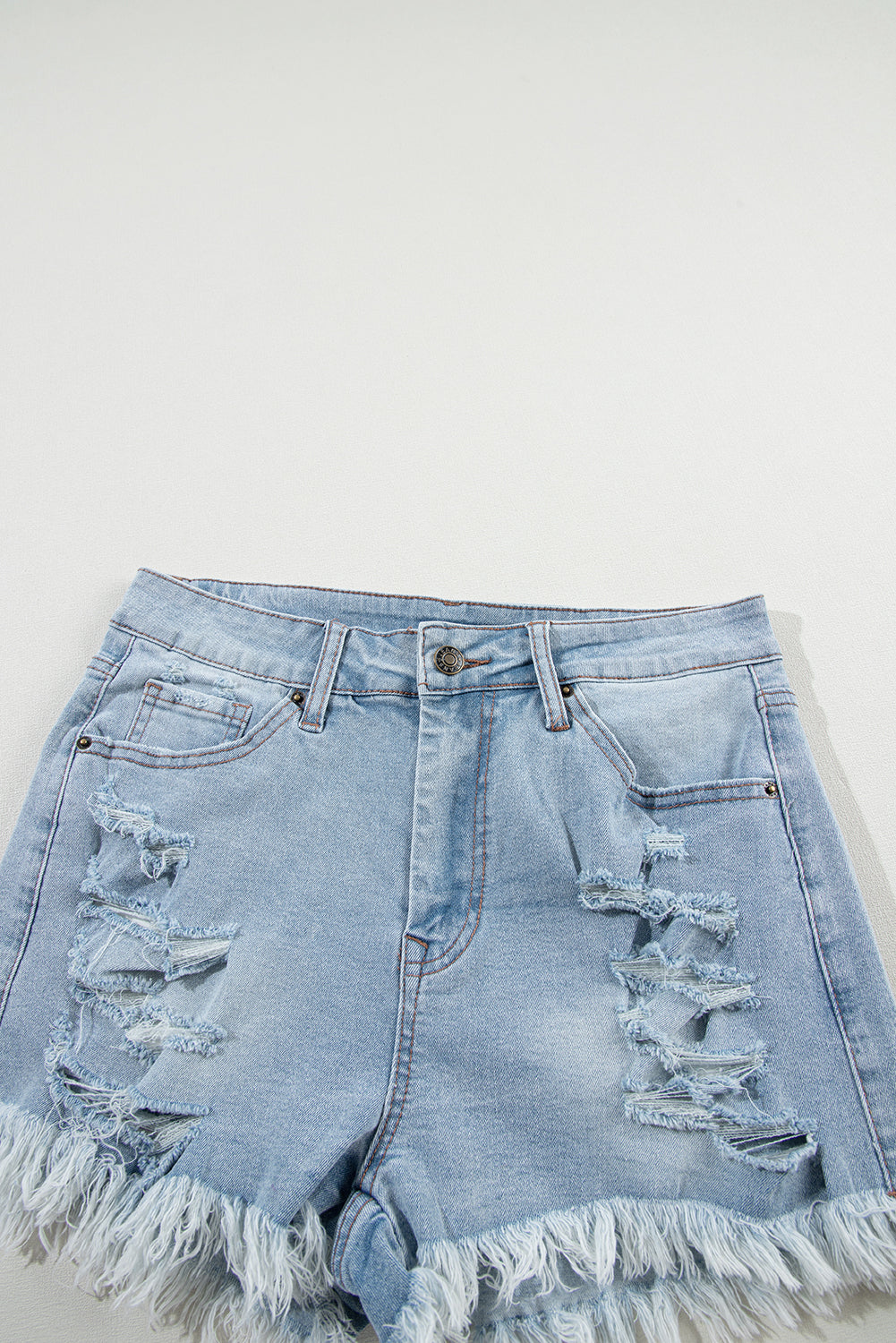 The Tybee Island Distressed Denim Shorts